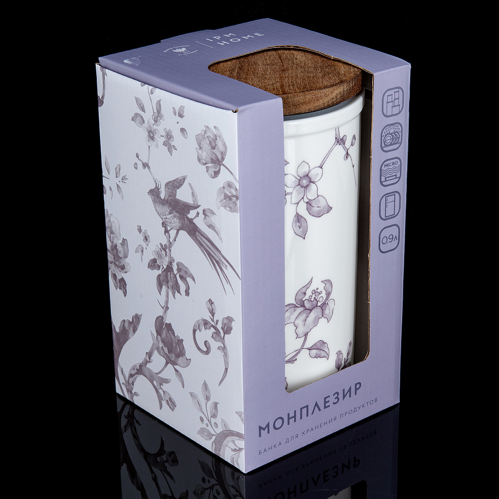 Банка с крышкой «Monplaisir Violet». Форма Стандартная. ИФЗ - интернет магазин Русь Велика я фото 2