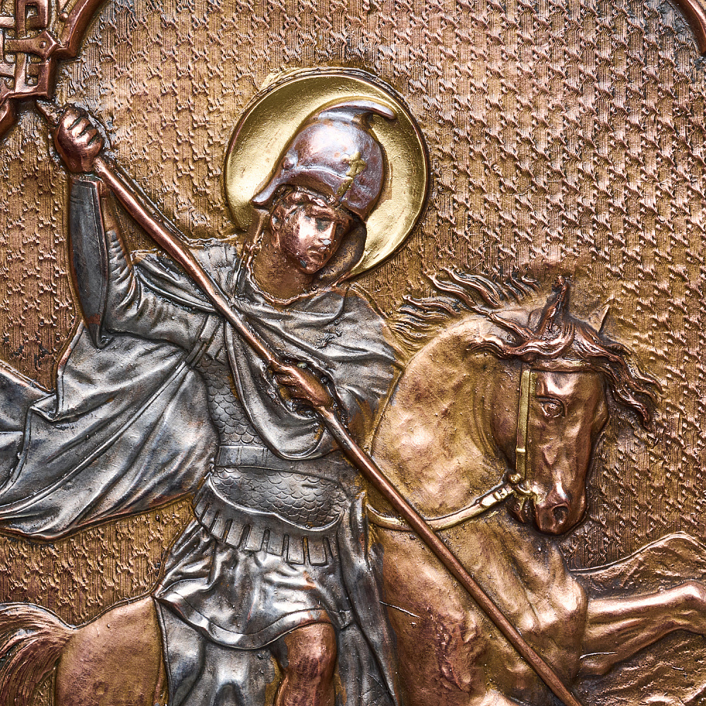 Икона «Георгий Победоносец» 27х31 см - интернет магазин Русь Велика я фото 1