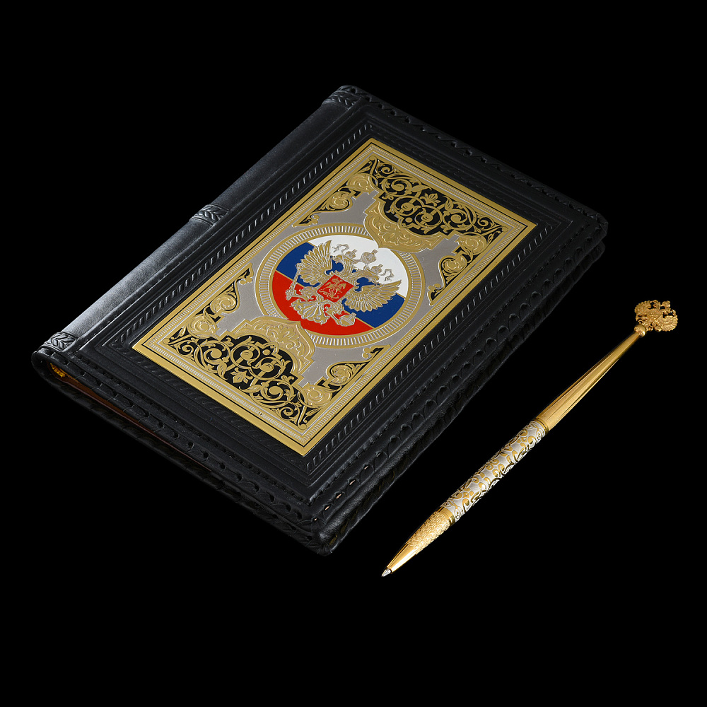 Набор с ежедневником и ручкой «Триколор». Гравюра Златоуст - интернет магазин Русь Велика я фото 2