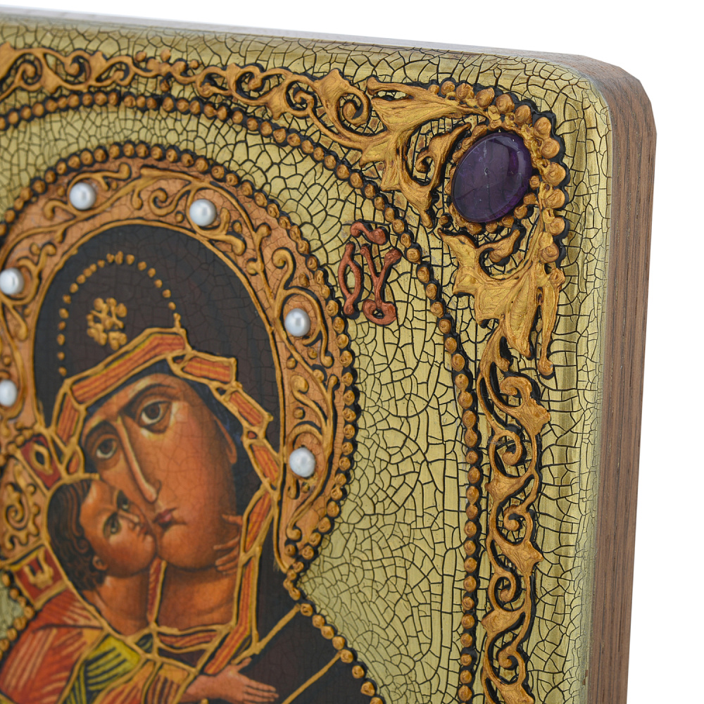 Венчальная пара икон «Божья Матерь Владимирская и Вседержитель» 15х20 см - интернет магазин Русь Велика я фото 5