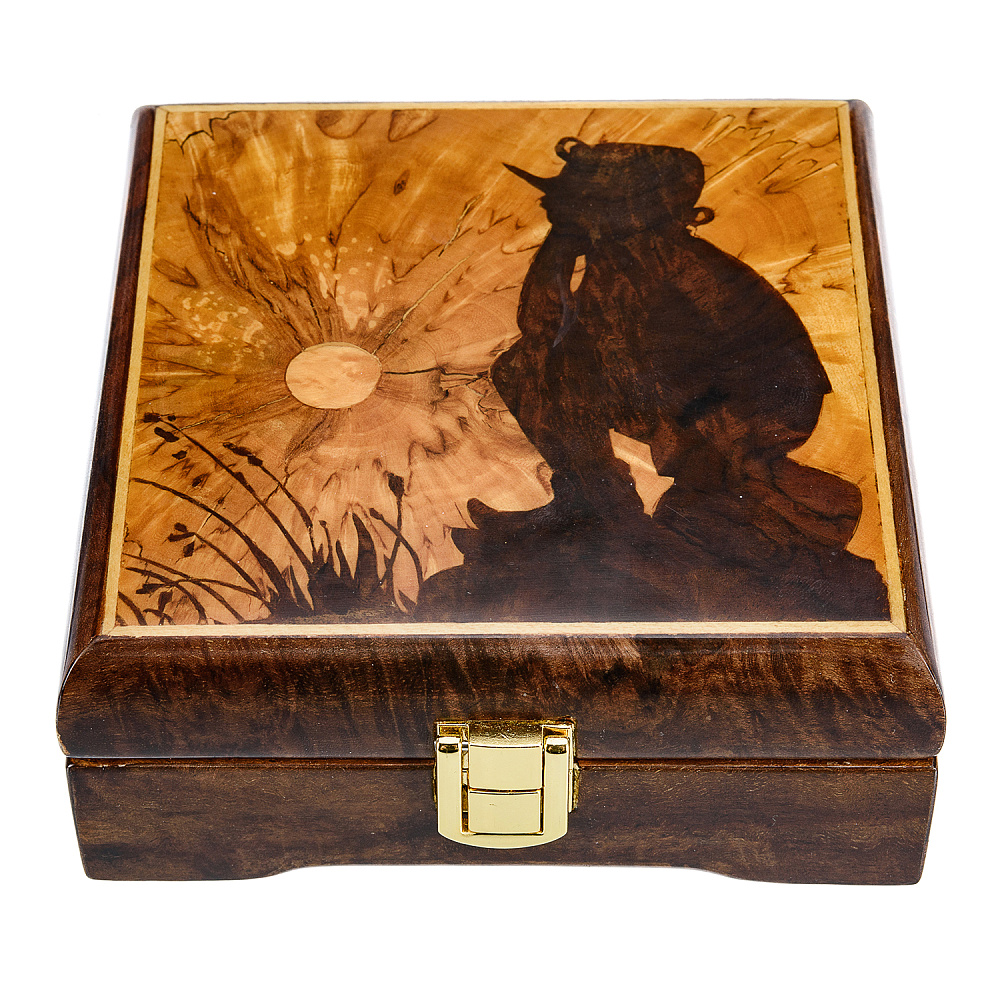 Деревянная шкатулка «Буратино в поле чудес» - интернет магазин Русь Велика я 