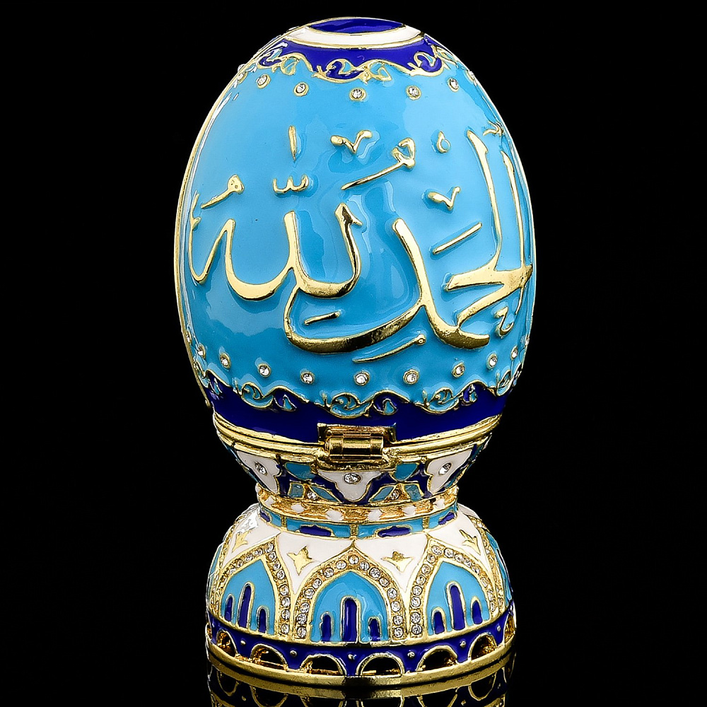 Шкатулка «Альхамдулиллах» с куполом. Традиции Фаберже - интернет магазин Русь Велика я 
