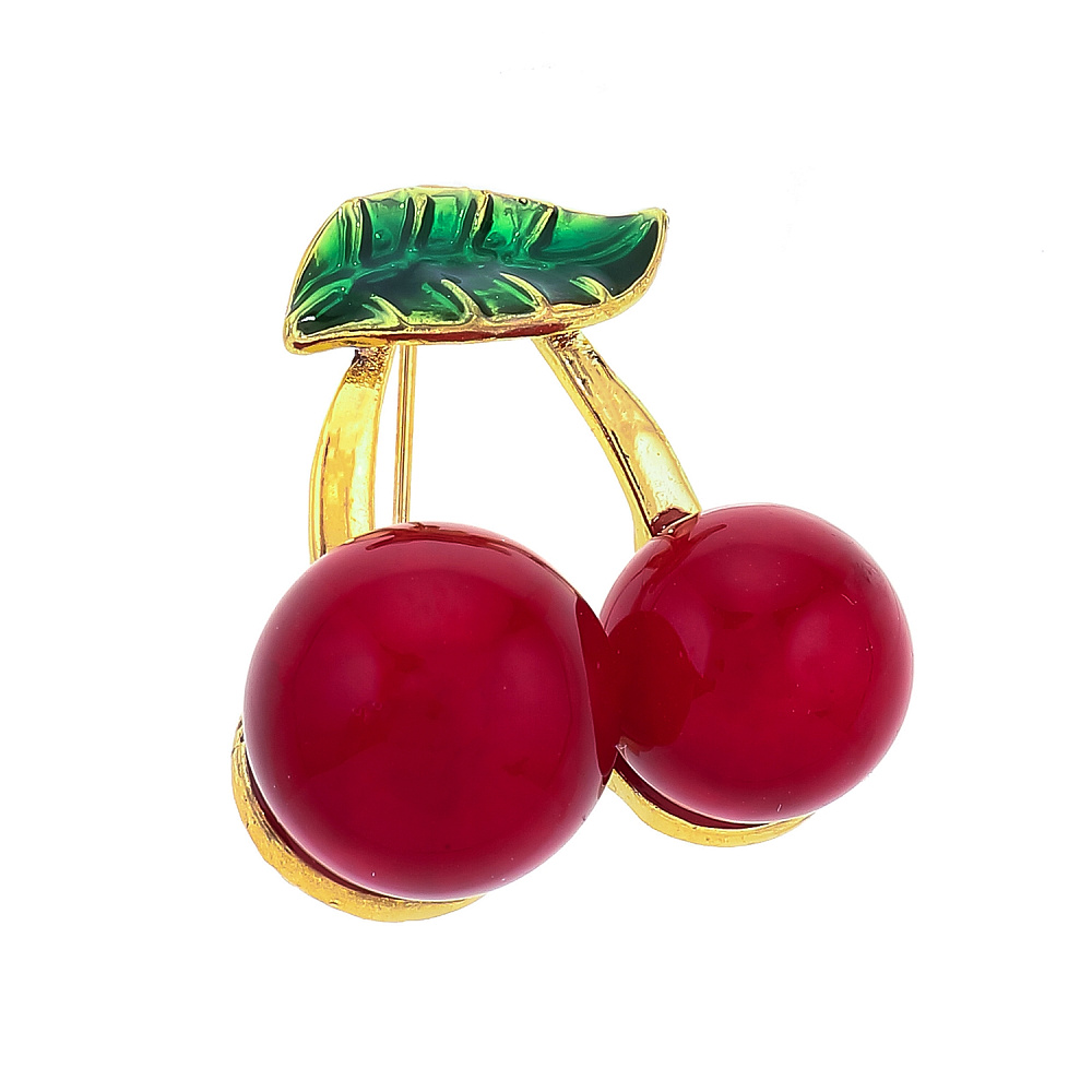 Брошь «Вишня» - интернет магазин Русь Велика я 