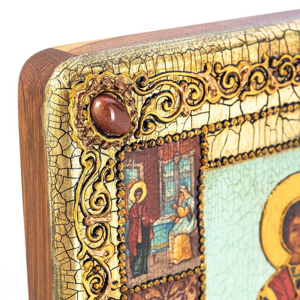 Икона «Целитель Пантелеймон» 15х20 см - интернет магазин Русь Велика я фото 3