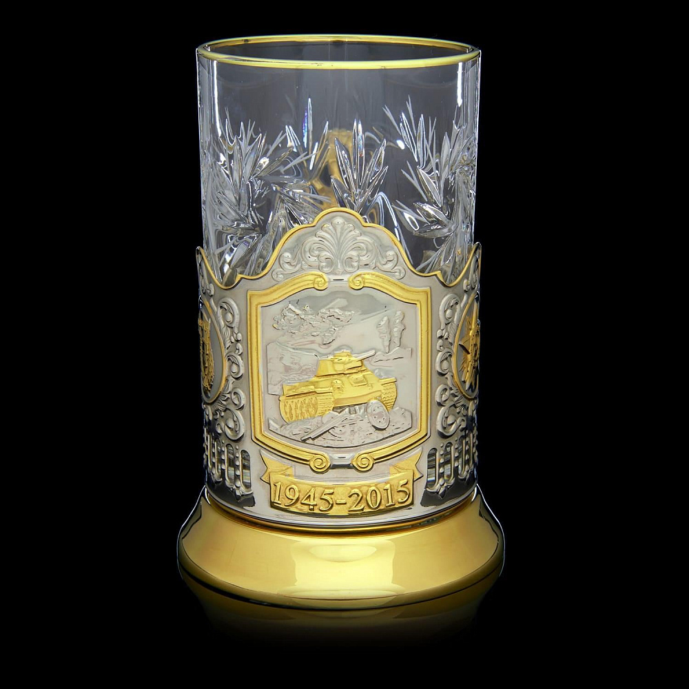 Подстаканник «Победа. 70 лет. Танк» - интернет магазин Русь Велика я 