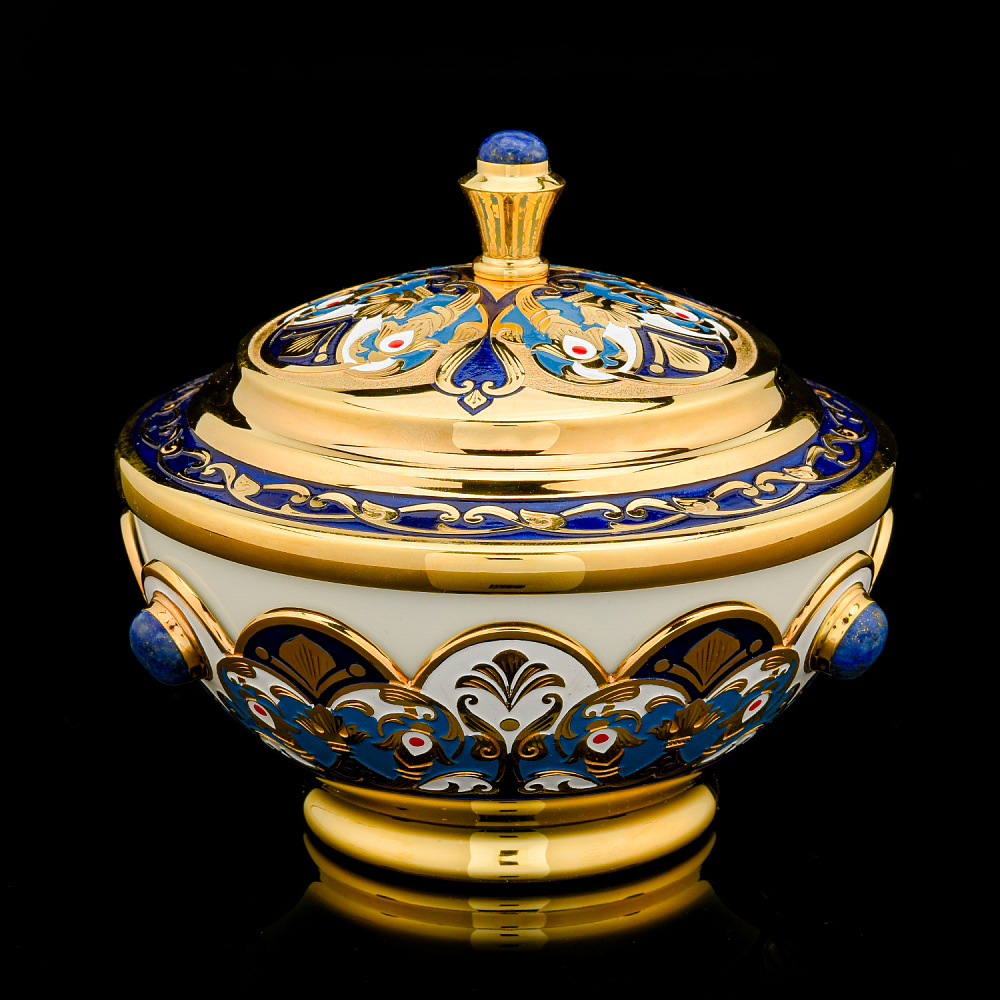 Чайный сервиз на 6 персон «Гжель». Златоуст - интернет магазин Русь Велика я фото 3