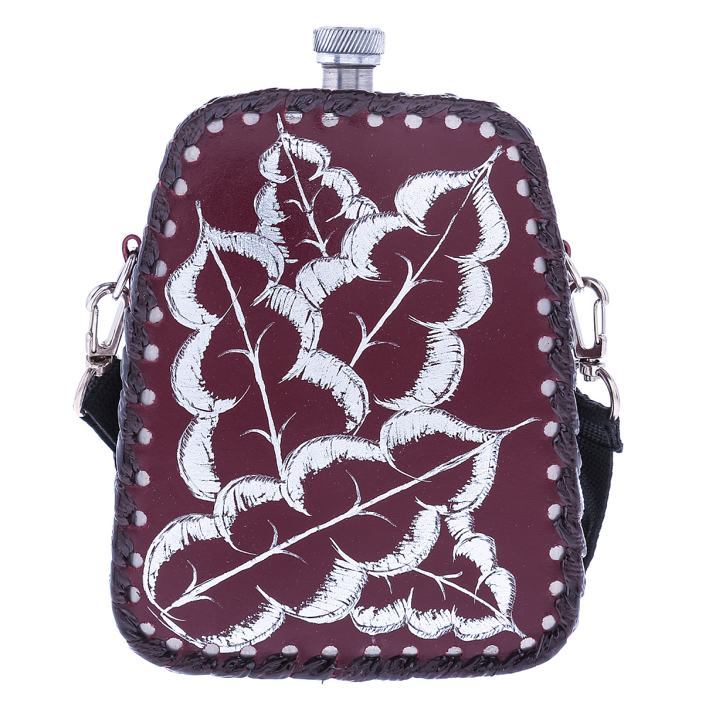 Фляга 1 л в кожаном чехле «Утка» - интернет магазин Русь Велика я фото 2