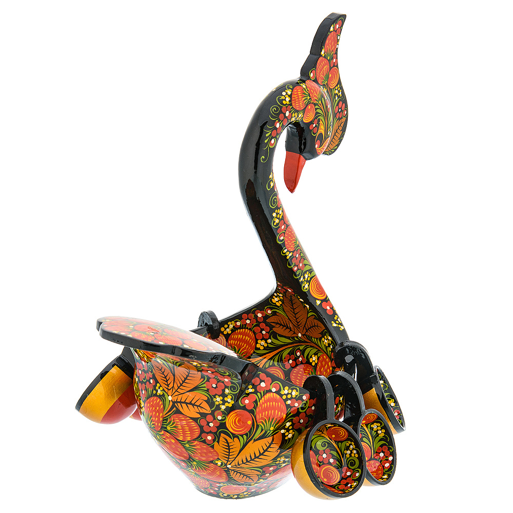 Братина с ковшиками «Лебедь». Хохлома - интернет магазин Русь Велика я фото 2