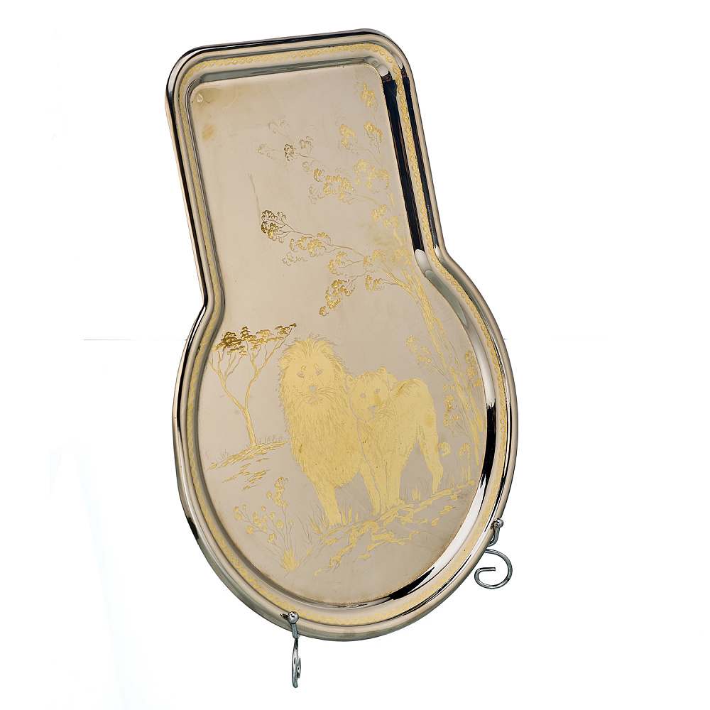 Самовар комбинированный 7 л с гравировкой «Львы» - интернет магазин Русь Велика я фото 7