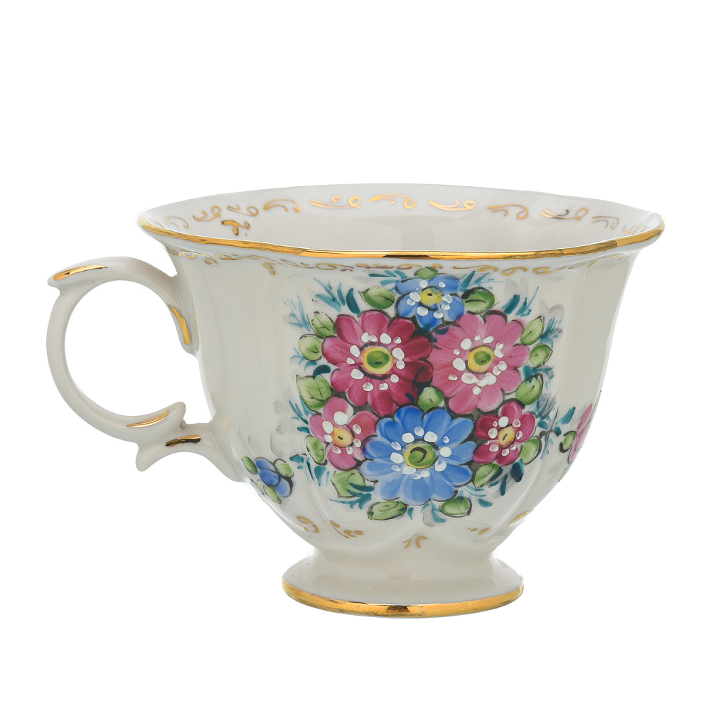 Чайная пара «Будничная». Гжель в цвете - интернет магазин Русь Велика я фото 3