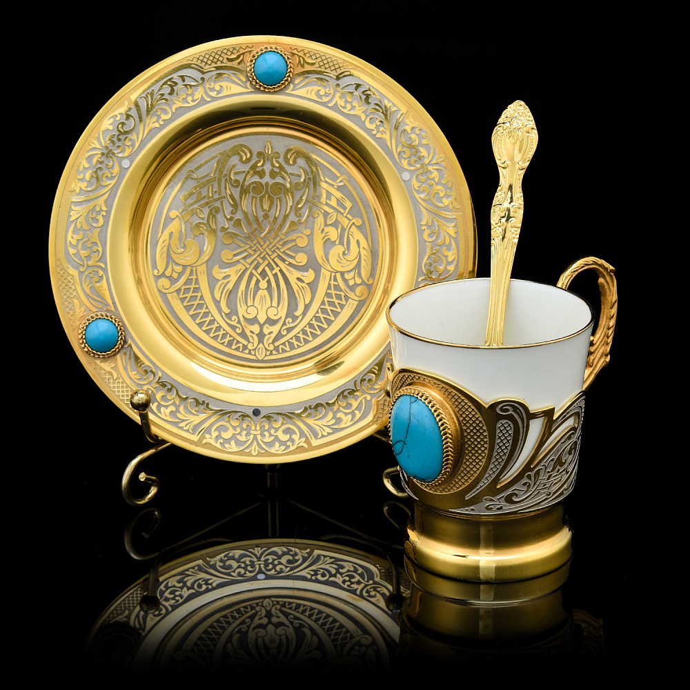 Кофейная пара «Бирюза». Златоуст - интернет магазин Русь Велика я 