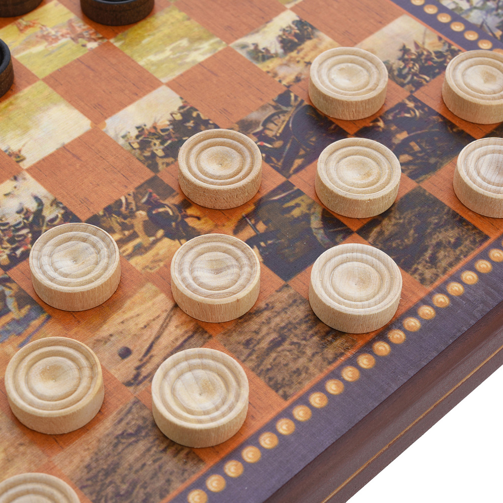 Нарды деревянные «Гусарские» 60х30 см - интернет магазин Русь Велика я фото 8