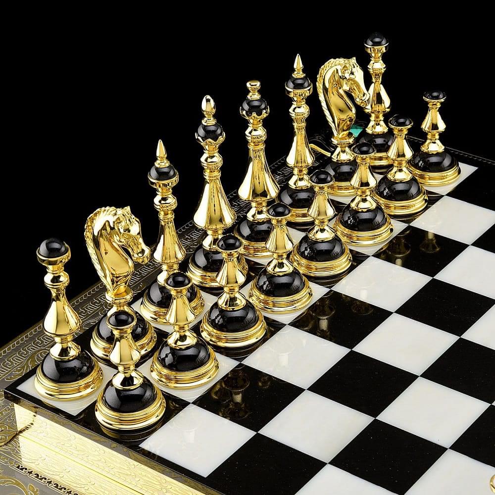 Шахматы из камня «Златоуст» эксклюзивные - интернет магазин Русь Велика я фото 2