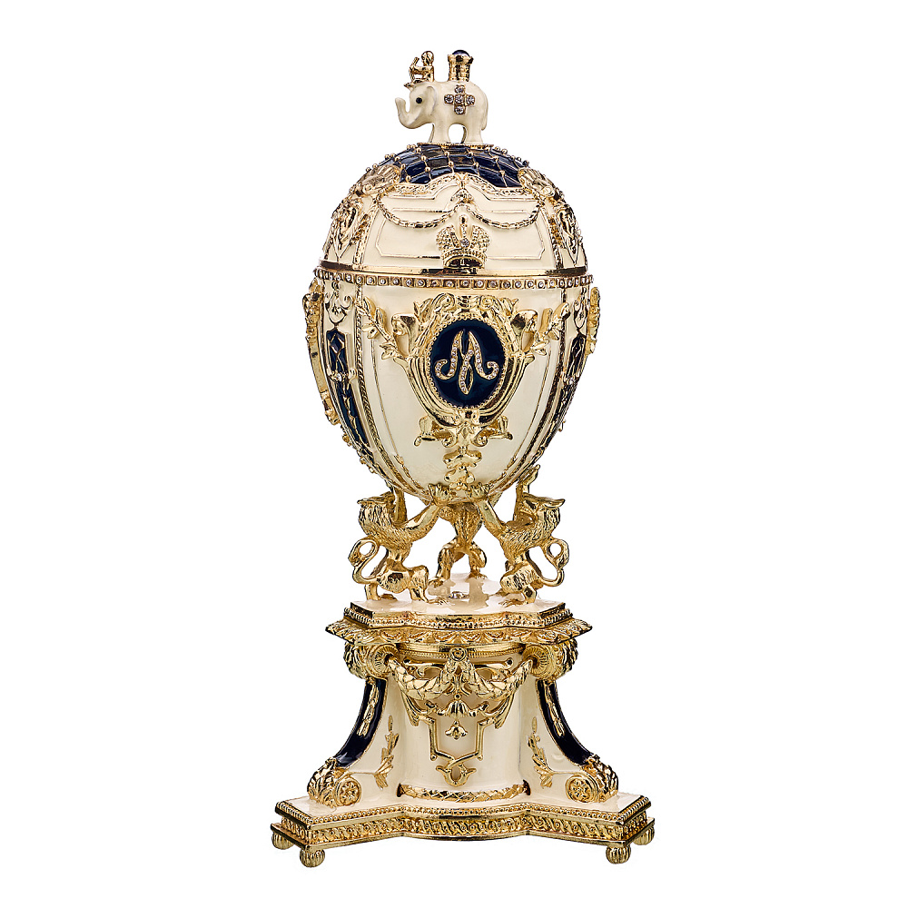 Пасхальное яйцо-шкатулка «Царское». Традиции Фаберже - интернет магазин Русь Велика я 