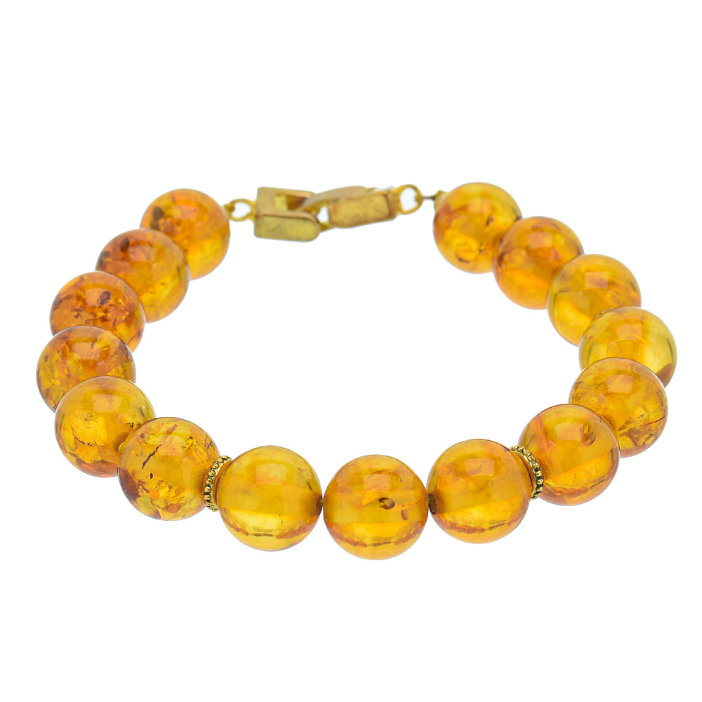 Браслет из натурального янтаря «Шары» - интернет магазин Русь Велика я фото 2