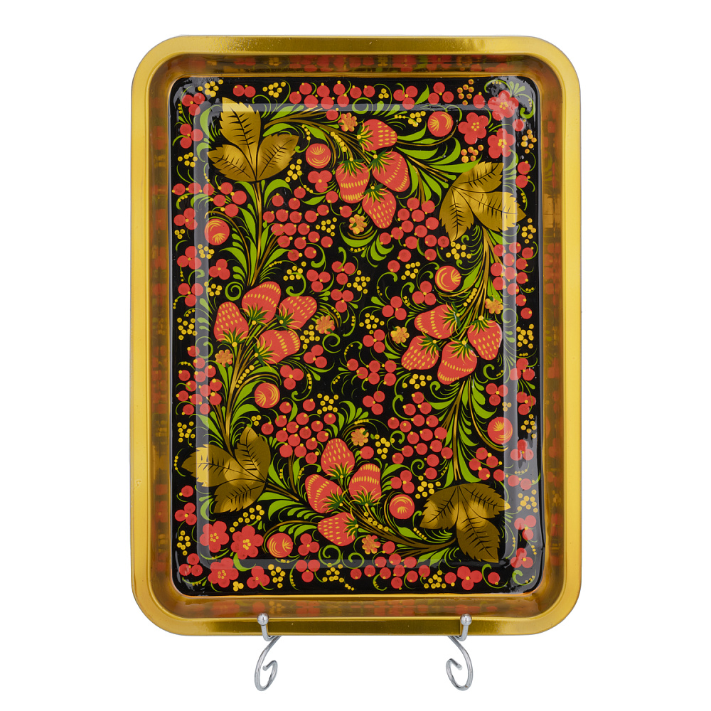 Самовар электрический 5 л с сервизом на 6 персон «Клубника». Хохлома - интернет магазин Русь Велика я фото 3