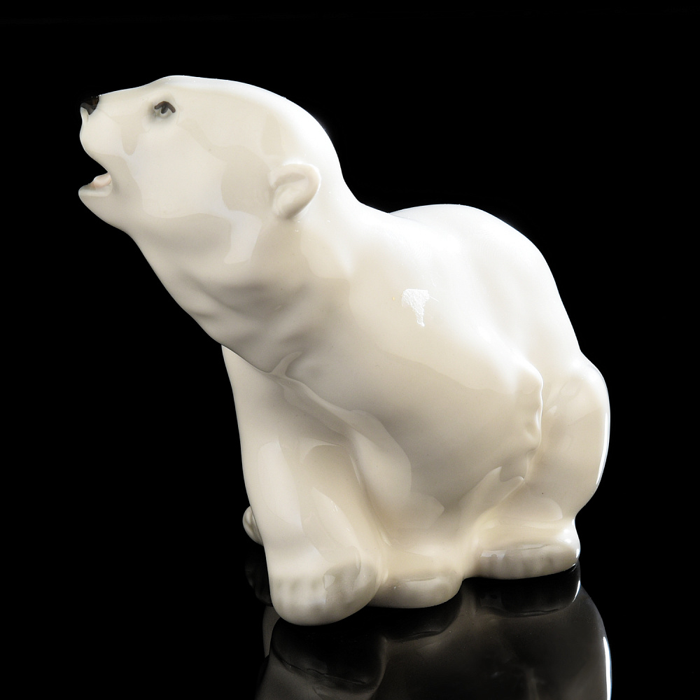 Статуэтка «Медвежонок белый». ИФЗ - интернет магазин Русь Велика я фото 1