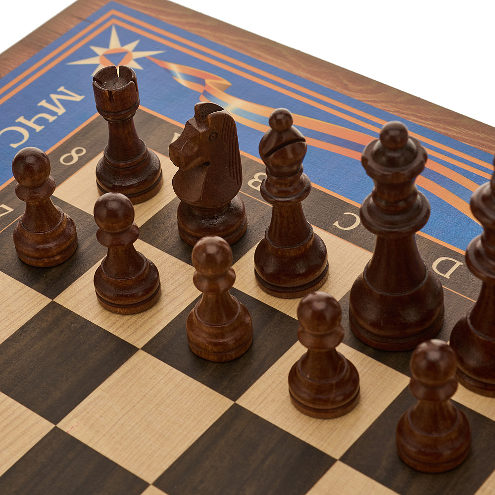 Нарды-шахматы деревянные «МЧС» 50х25 см - интернет магазин Русь Велика я фото 7