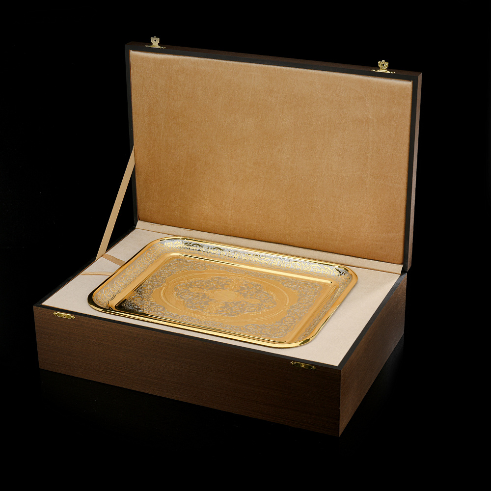 Чайный набор с подстаканниками. Златоуст - интернет магазин Русь Велика я фото 7