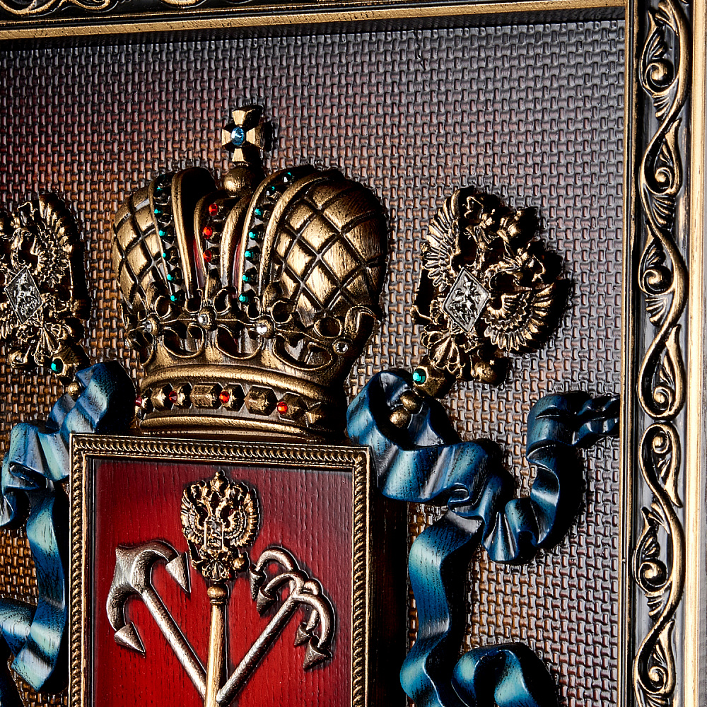 Панно резное «Герб Санкт-Петербурга» - интернет магазин Русь Велика я фото 3