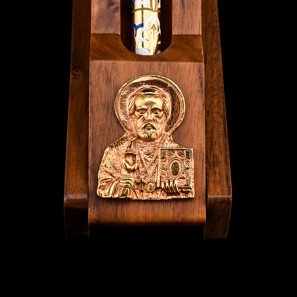 Письменный мини-набор с ручкой «Николай Чудотворец». Златоуст - интернет магазин Русь Велика я фото 1