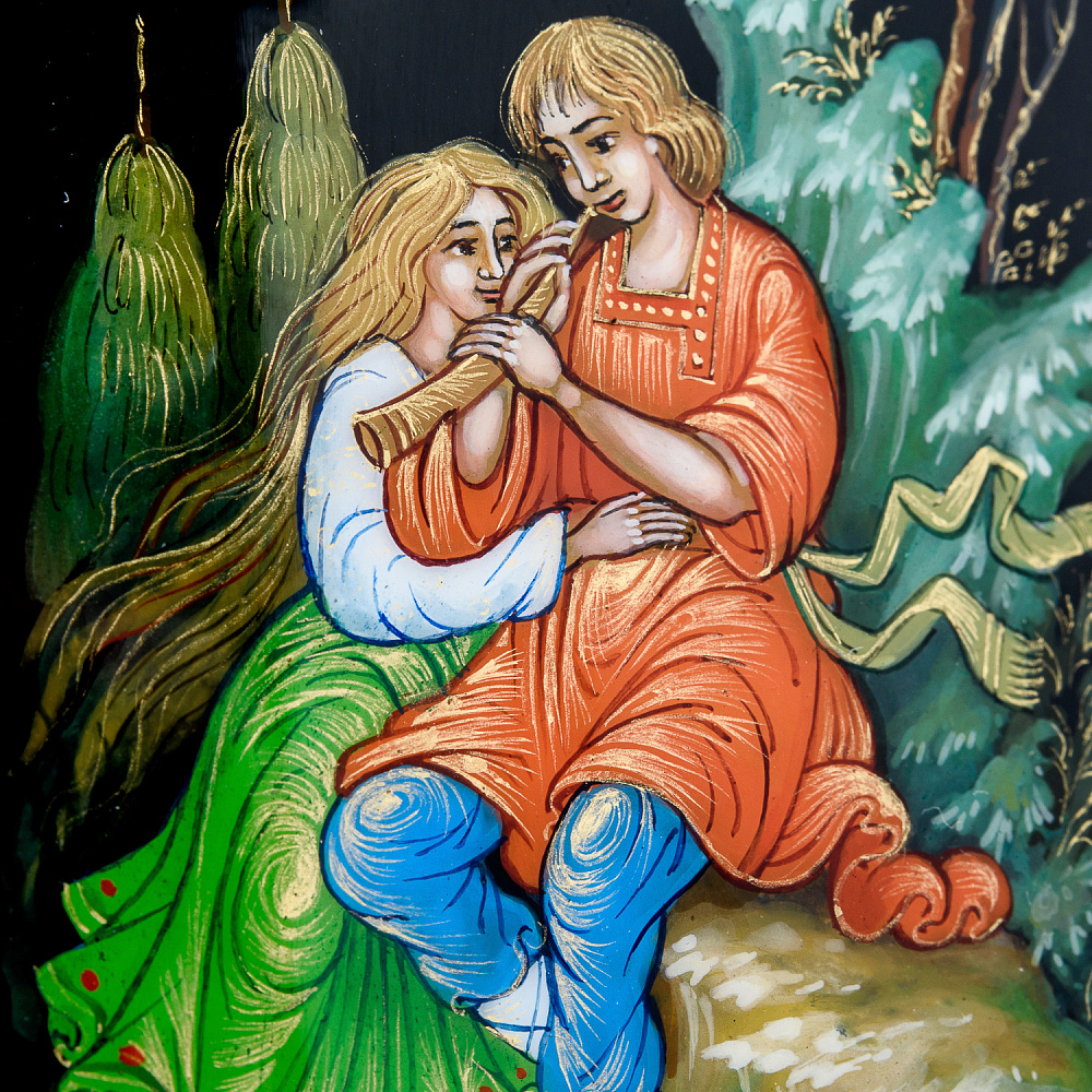 Шкатулка с художественной росписью «Пастушок» - интернет магазин Русь Велика я фото 3