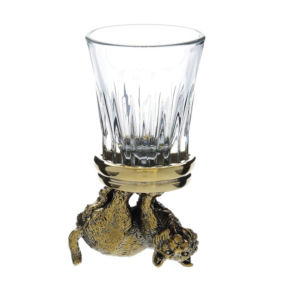 Ритон со стеклом « Лесная рысь» - интернет магазин Русь Велика я фото 1