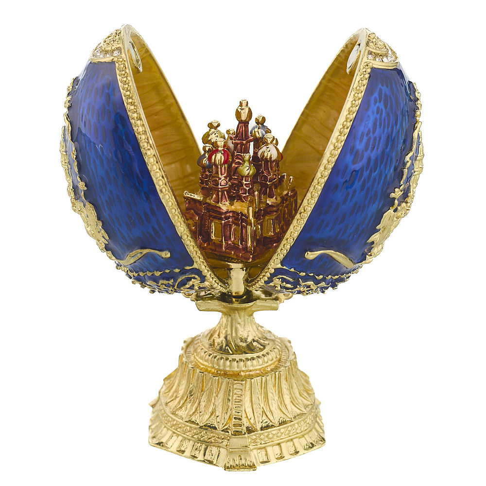 Пасхальное яйцо-шкатулка «Московское». Традиции Фаберже - интернет магазин Русь Велика я фото 1