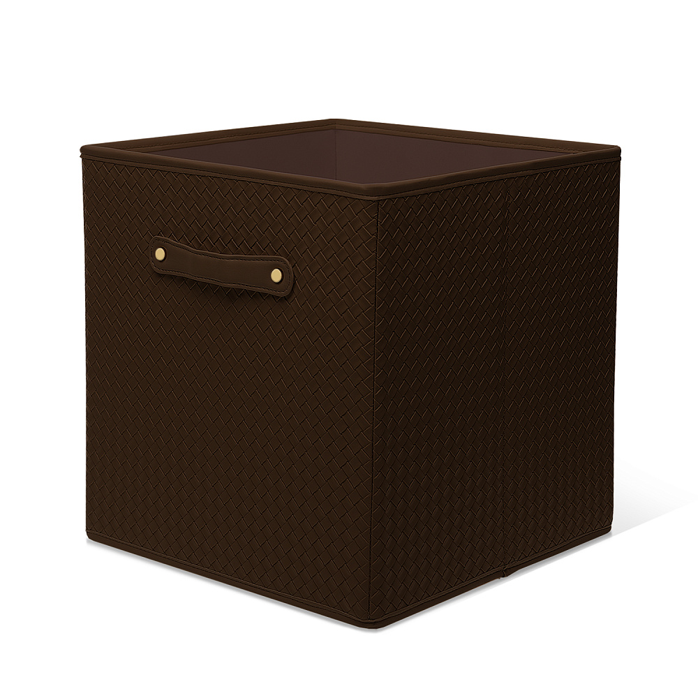 Органайзер из кожи для хранения вещей коричневый 31х31х31 см. - интернет магазин Русь Велика я 