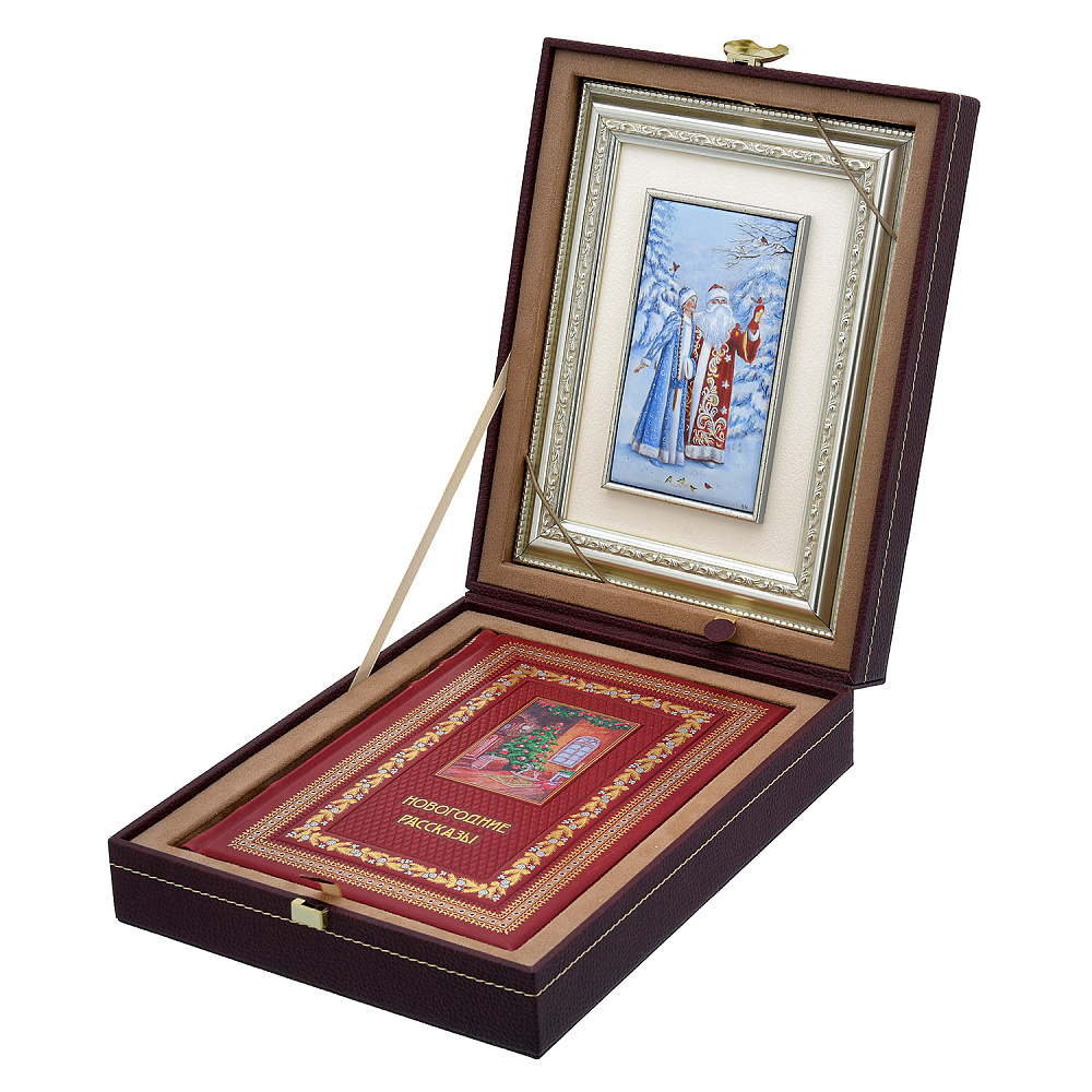 Подарочный набор с панно и книгой «Новогодние истории» - интернет магазин Русь Велика я 