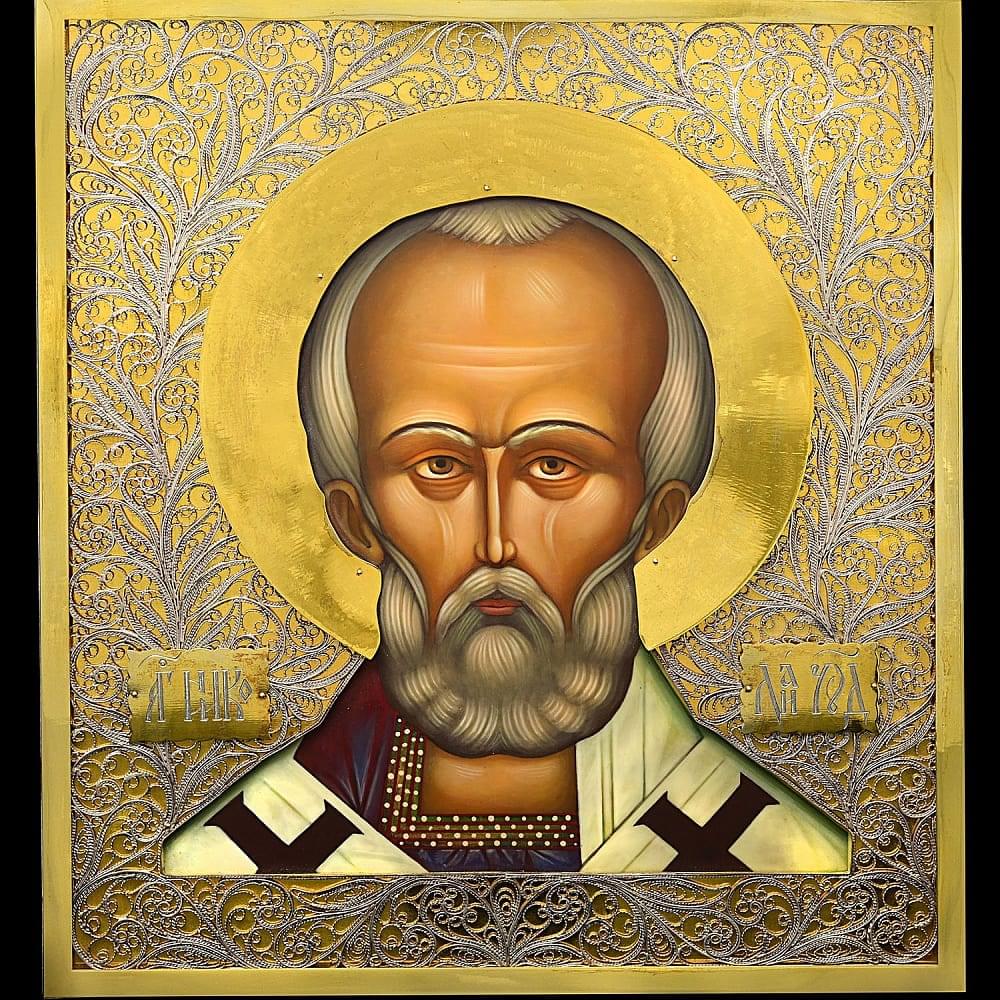 Открытка с ликами святых, написать