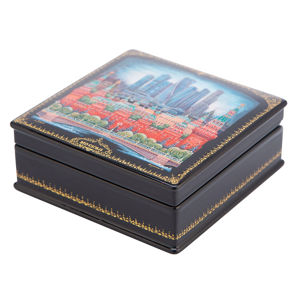 Шкатулка с художественной росписью «Москва» - интернет магазин Русь Велика я фото 1