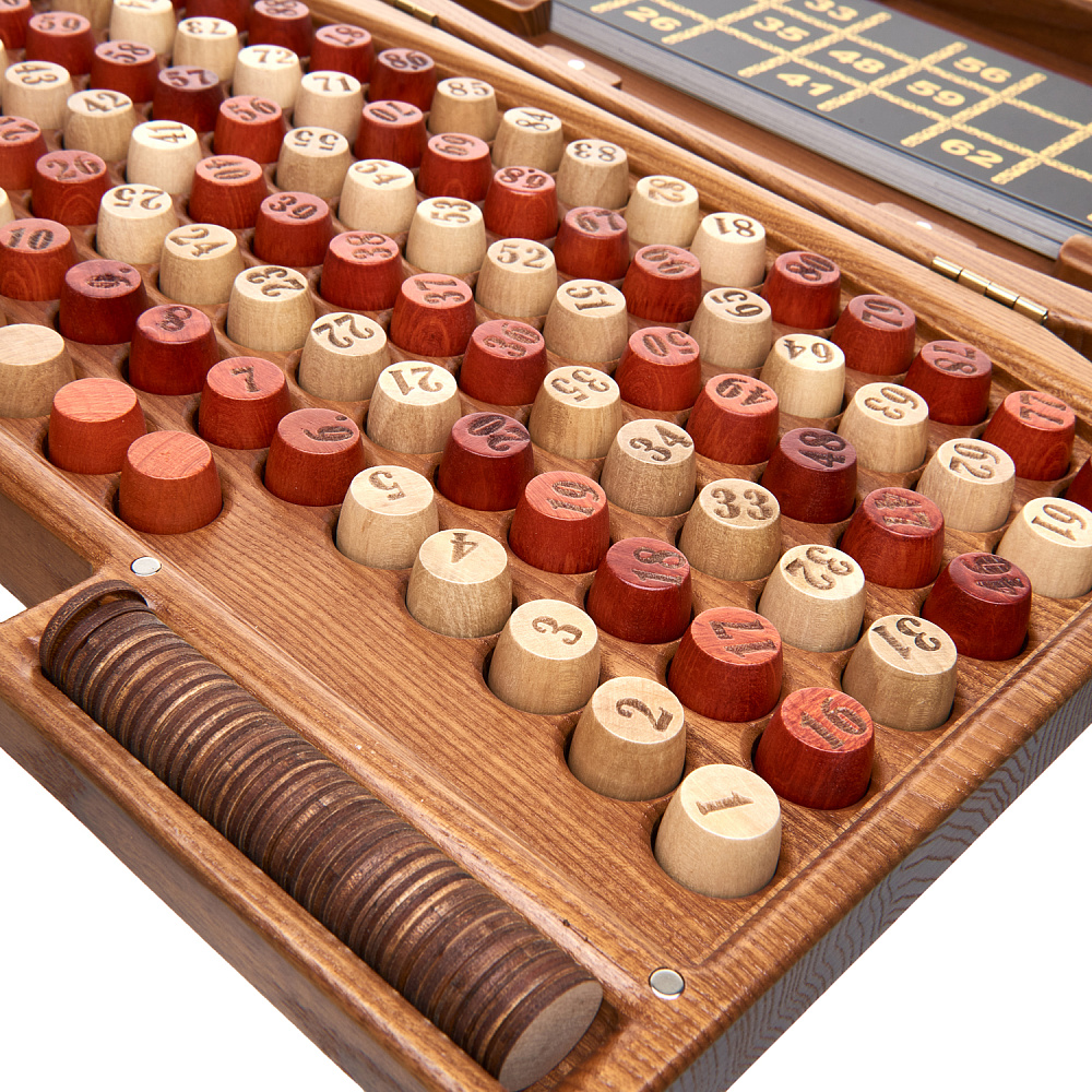 Лото в резном чемоданчике из ясеня «Арабеска 3» - интернет магазин Русь Велика я фото 3