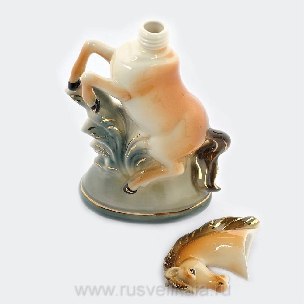 Штоф «Конь» в цвете и в золоте - интернет магазин Русь Велика я фото 2