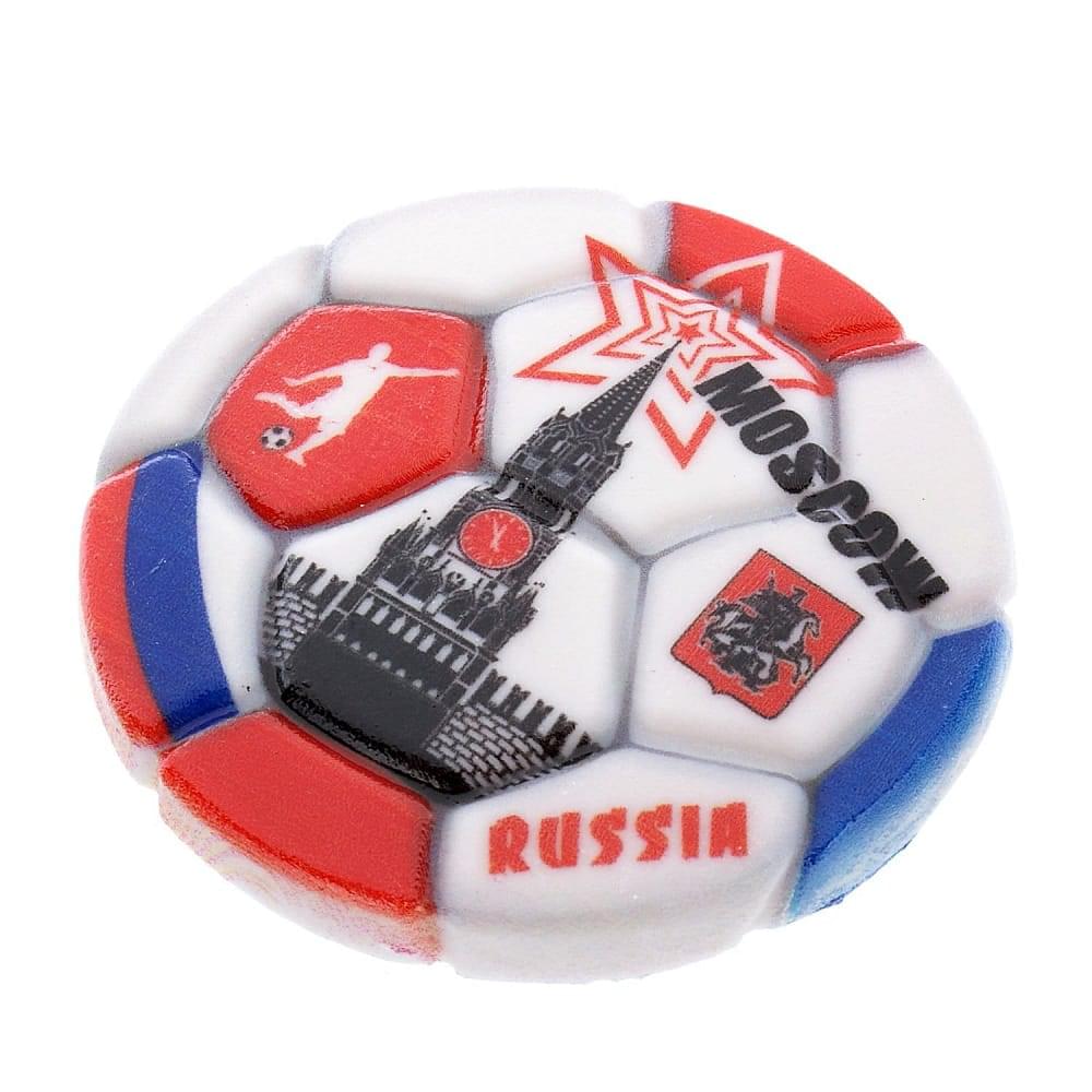 0039318 Сувенир МАГНИТ «ФУТБОЛ» полистоун ок.6см - интернет магазин Русь Велика я фото 3